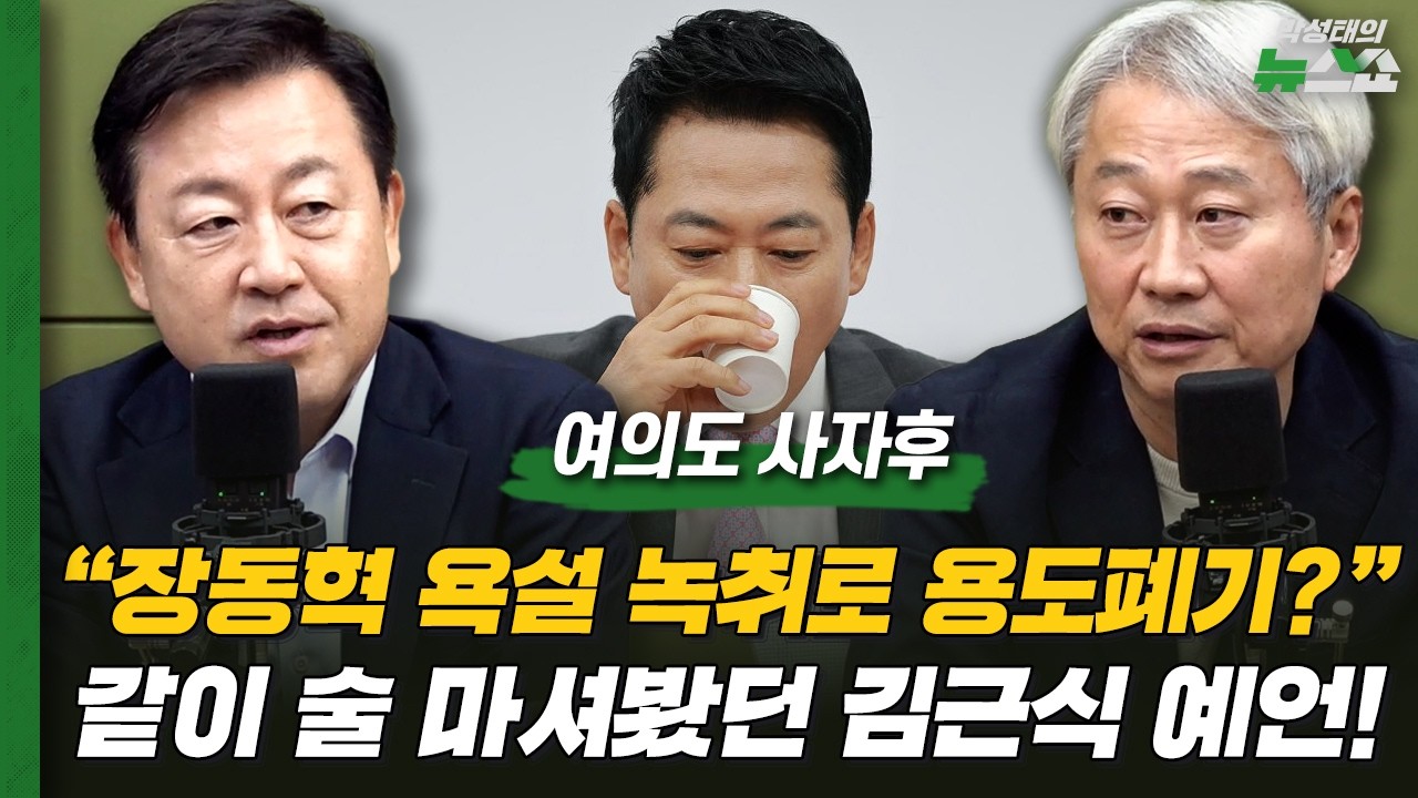 김근식 "장동혁 욕설 녹취로 용도폐기?" 같이 술 마셔봤던 김근식 예언! | 김용남 김근식 박성민 김성열 [여의도 사자후] 썸네일
