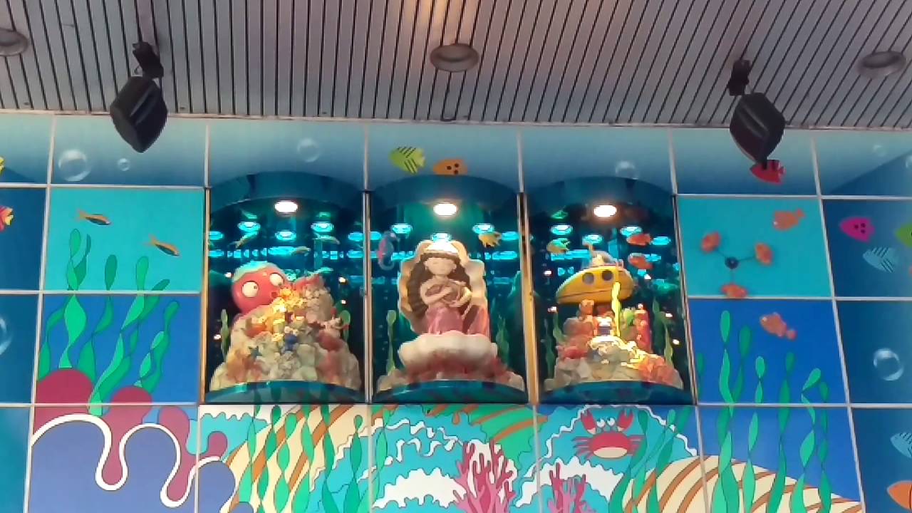 豐原太平洋百貨的美人魚時鐘，從民國79年到現在，陪伴無數豐原小孩成長。