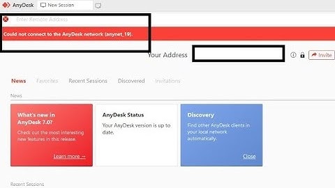 Could not connect to the AnyDesk network (anynet_19) | anynet 19 error anydesk