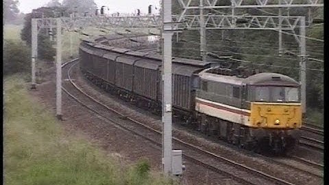 Railways .    British Railways The  West Coast Mainline at Heammies Farm 1998