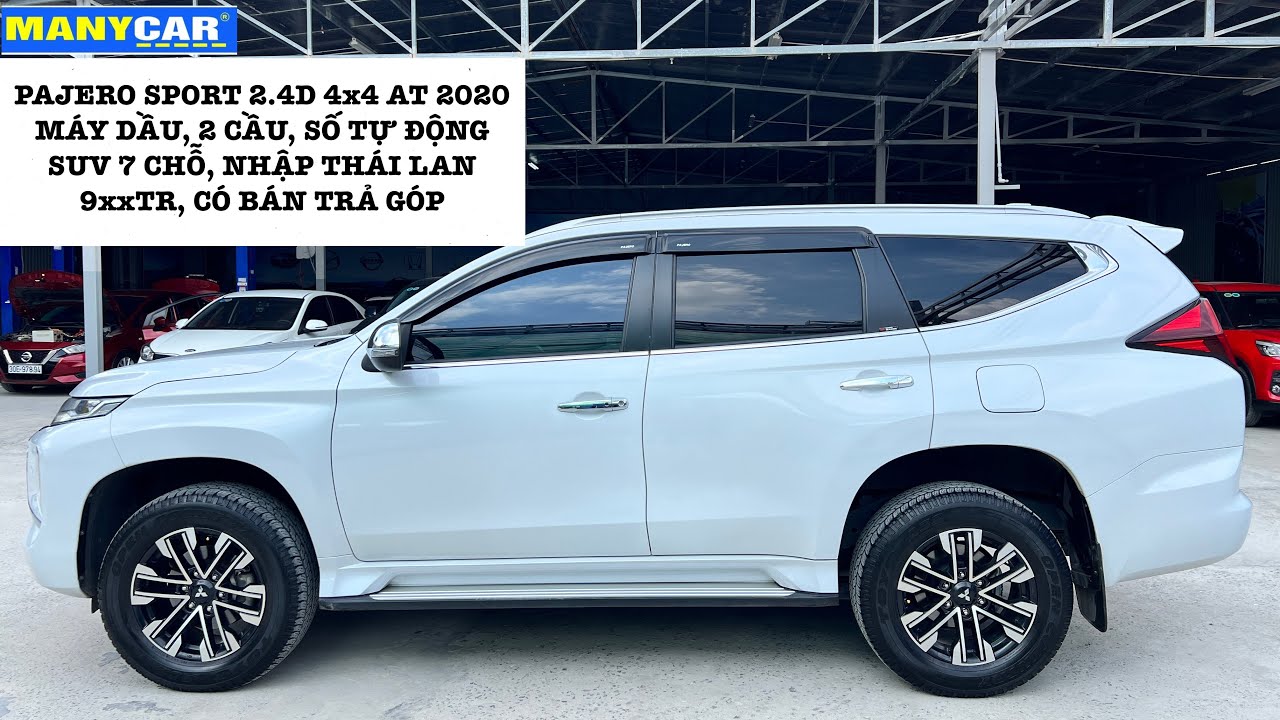 Mitsubishi Pajero sport 2.4D 4x4 AT 2020 màu trắng, 2 cầu, máy dầu, số ...
