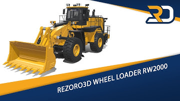 Rezoro3D RW2000 Wheel Loader | Heavy Machinery 3D Model Showcase