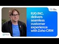 Zoho CRM's automation and customization features help RJG Inc. deliver seamless customer experiences
