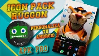 Personaliza tu Android | icon pack Ruggon | Magnate Tutoriales screenshot 5