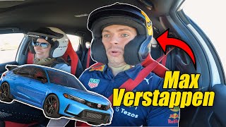 My Ride-Along with F1 Champ Max Verstappen in a Honda Civic Type R