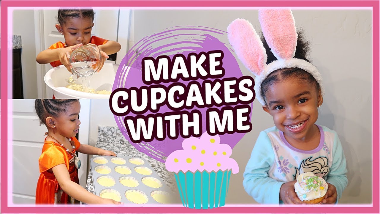 HOW TO MAKE DELICIOUS CUPCAKES AT HOME WITH KIDS! WATCH TODDLER MAKE