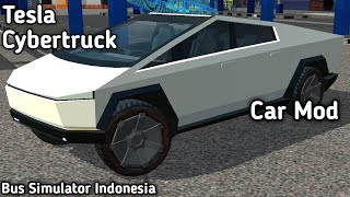 How To Install Tesla Cybertruck Truck Mod In BUSSID || Bus Simulator Indonesia Truck Mod