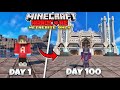 I survived 100 days in netherite only world in minecraft hardcore