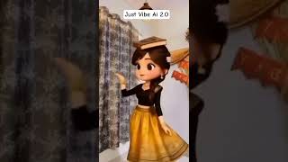 💃Saawan Mein Morni Banke - Falguni Pathak😍 | 💗Cute 3D Cartoon Version🎶 #sawan