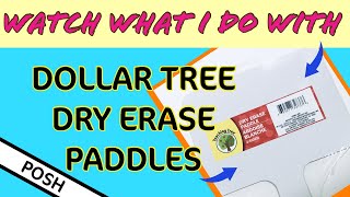 SUPER DOLLAR TREE HACK/ LOOK At What I Do With Dollar Tree DRY ERASE BOARDS/ Upscale Dollar Tree DIY