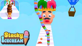 Stacky Ice Cream Runner - Gameplay Walkthrough (Android/iOS) Part 10