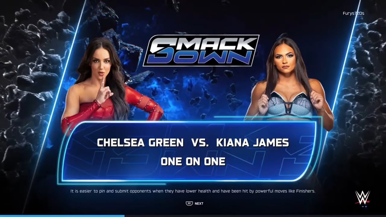 WWE 2K25 Chelsea Green Vs Kiana James 
