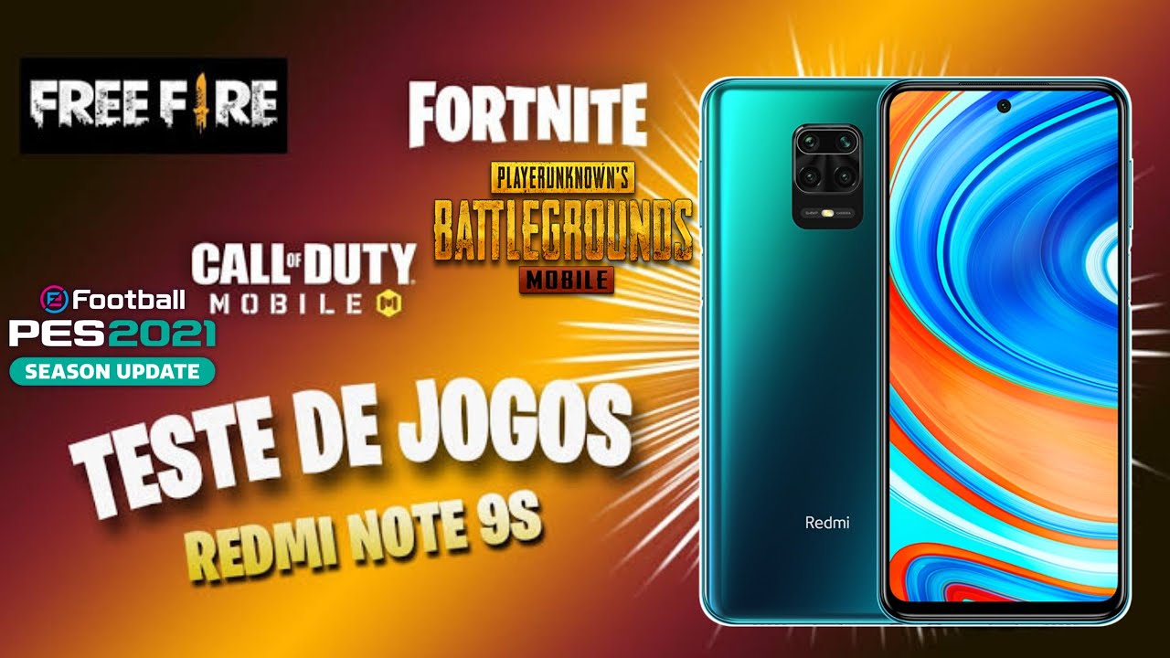 🔥🎮🚀 TESTE DE JOGOS NO REDMI NOTE 9S 🚀🎮🔥 (2021)