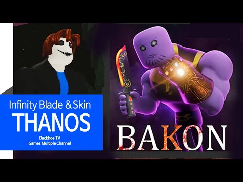 Roblox Bakon New Thanos Skin Infinity Blade Event Game Play I - roblox bakon thanos skin