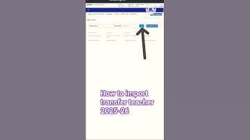 How to import transfer teacher in udise plus 2025-26 #udise udis per teacher ko kaise import karen
