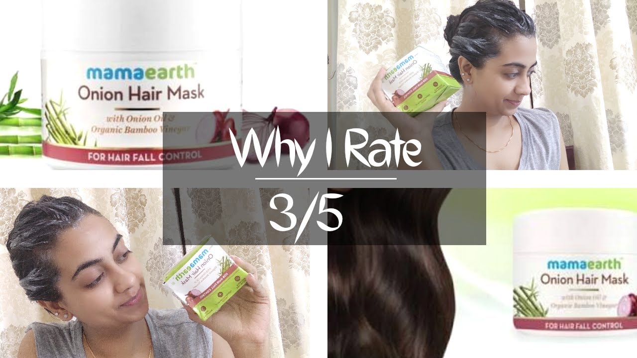 MAMA EARTH ONION HAIR MASK || Why I rate 3/5 || REVIEW and DEMO || - YouTube