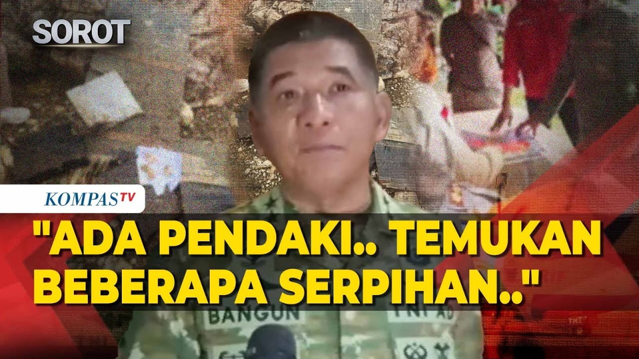 Pangdam XIV Hasanuddin: Serpihan Pesawat Diduga Milik Pesawat ATR 42-500 Ditemukan Pendaki