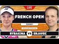 RYBAKINA vs ERJAVEC • French Open 2026 • LIVE Tennis Watchalong