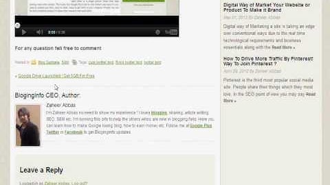 How To Show  Author Bio In Your Wordpress Posts Without Using Plugin