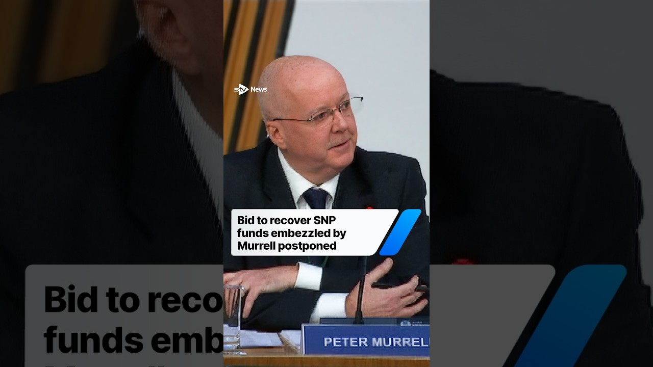 Bid to recover SNP funds embezzled by Peter Murrell postponed #politics #news #shorts