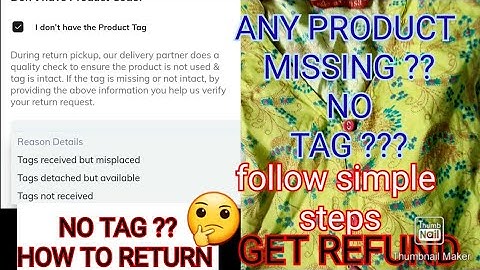 #ajio🔥NO TAG?? MISSING PRODUCT?? HOW TO RETURN STEP BY STEP #viral #hindi