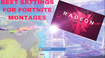 The BEST AMD Relive Recording Settings for Fortnite Content (2021)