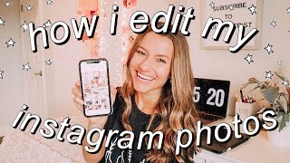 HOW I EDIT MY INSTAGRAM PHOTOS | pink/white theme and aesthetic!