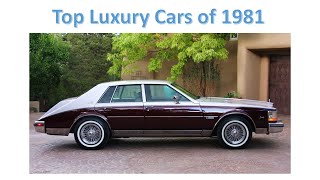 Top Luxury Cars of 1981 Review: Cadillac Seville; Chrysler Imperial; and Lincoln Continental Mark VI