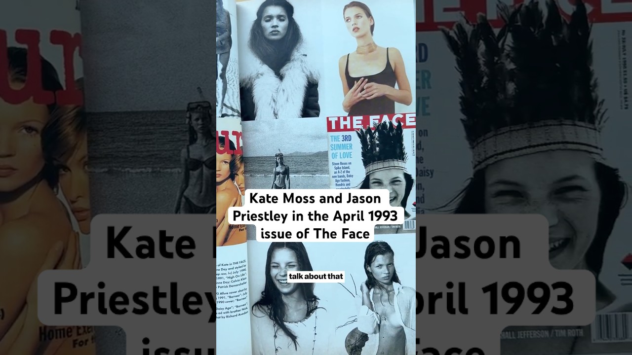KATE MOSS COVERS THE FACE AT 19 YEARS OLD #magazine - YouTube