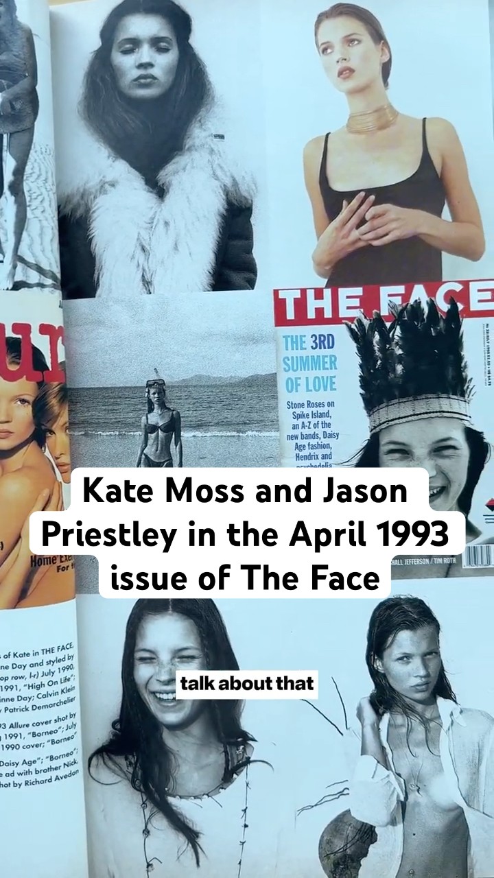 KATE MOSS COVERS THE FACE AT 19 YEARS OLD #magazine - YouTube