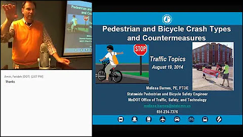 Pedestrian and Bicycle Crash Types and Countermeasures - MnDOT Webinar