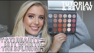 TATI BEAUTY TEXTURED NEUTRALS EYESHADOW PALETTE REVIEW | EASY, WEARABLE, NATURAL TUTORIAL