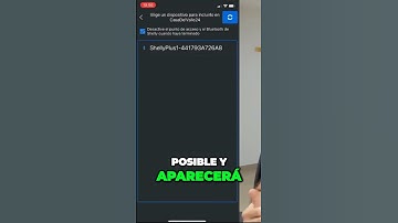 Cómo configurar un dispositivo #shelly por #bluetooth  #homeassistant #domotica #esp8266