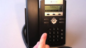 PolyCom 2 Line Phone - Attended Call Transfer
