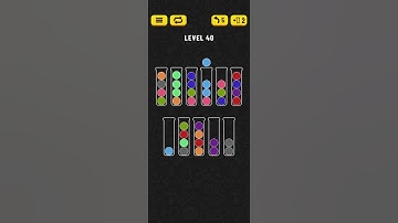 Ball Sort - Color Puzzle Game - Level 40 - Walkthrough SOLVED by RobotPlayer AI!!!