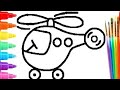 Helicopter Drawing for Children | Как Нарисовать верталет для детей | Vertalyot Rasmini chizish