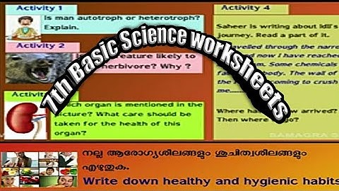 7th Standard Basic science victers worksheet / All Master Malayalam Youtube channel