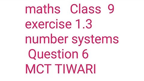 Maths class 9 ex 1.3 ques 6 look at several example of rational numbers in form p/q where p and q ar