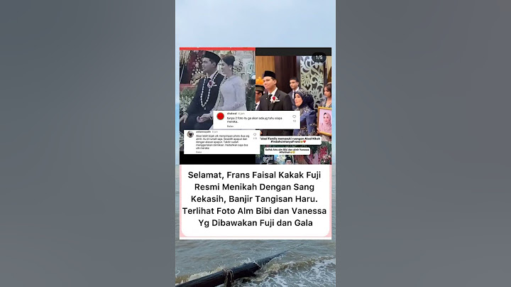 Selamat, Frans Faisal Kakak Fuji Resmi Menikah Dengan Sang Kekasih, Banjir Tangisan Haru