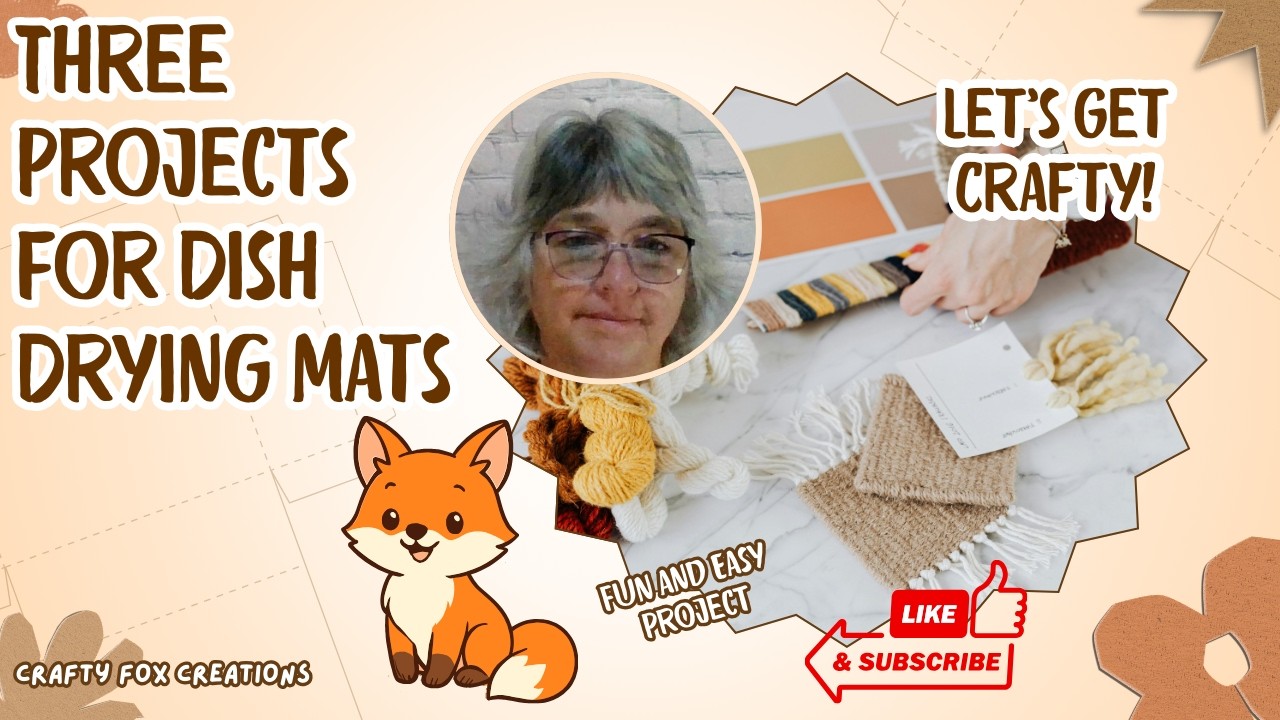 Three Easy and Simple Projects with Dish Drying Mats!