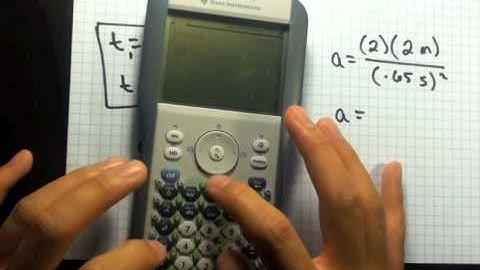 Distance Equation Using Time and Acceleration