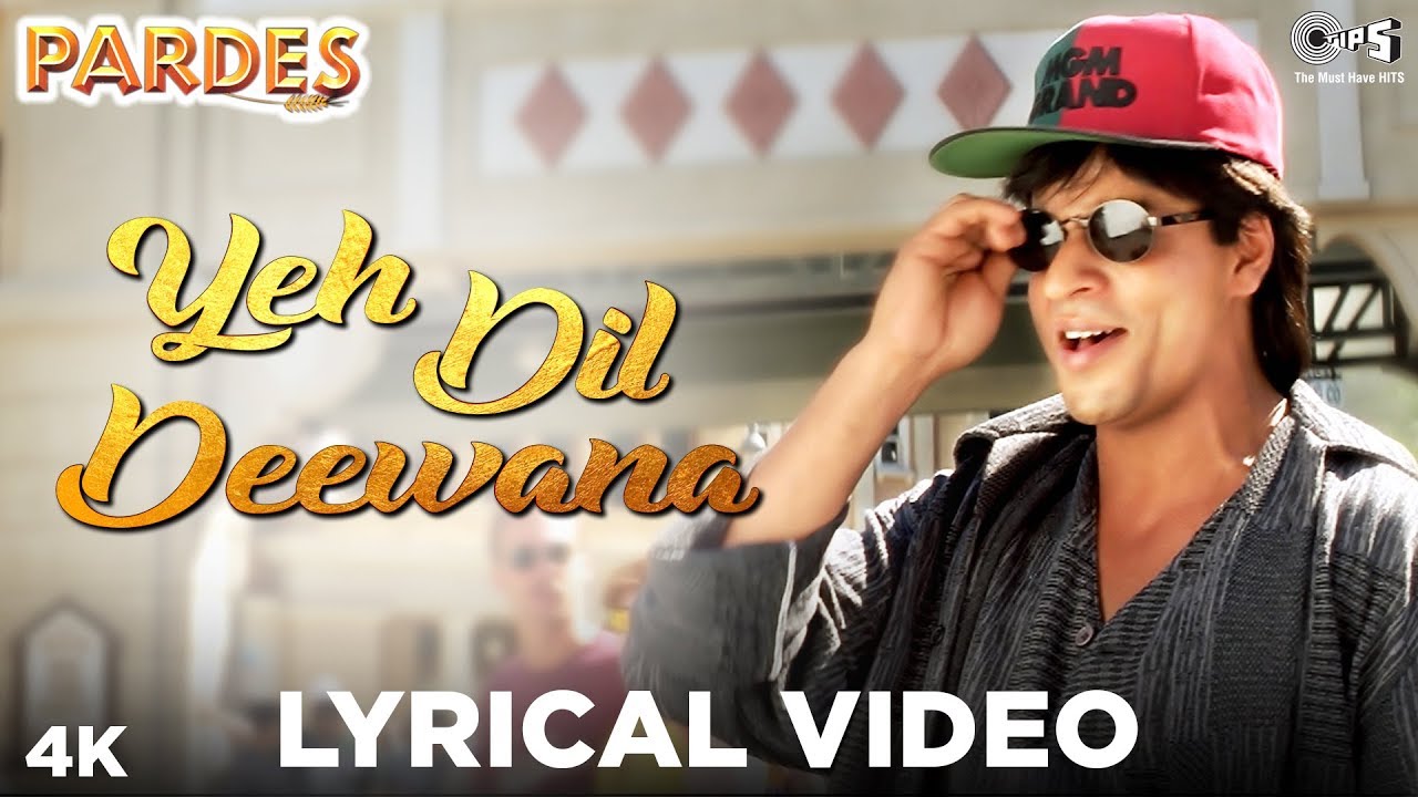 Yeh Dil Deewana Lyrical Video  Pardes   Sonu Nigam Hema Sardesai  Shankar Mahadevan