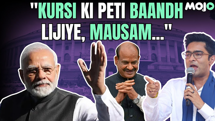 Abhishekh Banerjee Has a Pathan Moment in Parliament Vs Om Birla In A  Heated Exchange