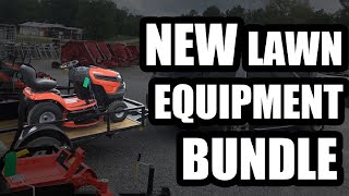 Buying Husqvarna lawnmower bundle from Safford Equipment