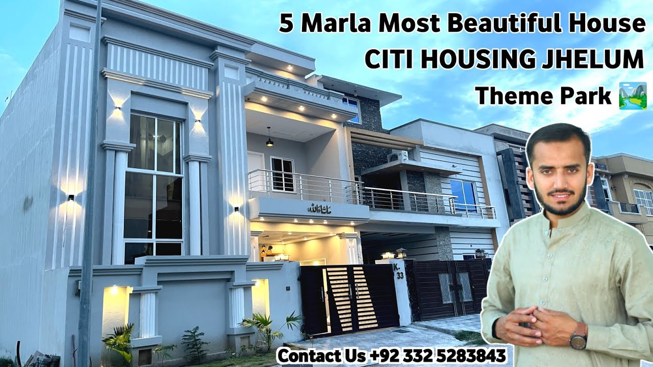 5 Marla Most Beautiful House of Citi Housing Jhelum - Highest Building of Citi - Next to Theme Park