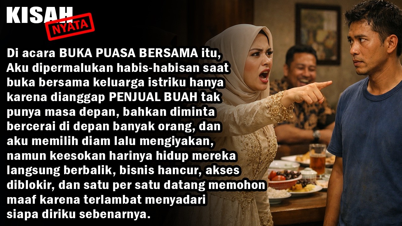 DIHINA ISTRI DAN MERTUA DI ACARA BUKA BERSAMA, BESOKNYA MEREKA MENYESAL SEUMUR HIDUP!