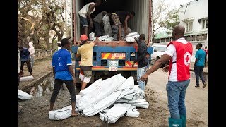 Red Cross teams distribute aid to #CycloneIdai survivors.
