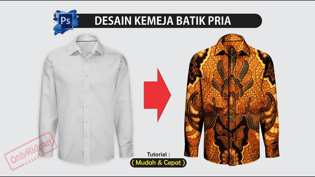 Download Cara Mudah Desain Baju Batik Pria 2020 Photoshop Tutorial Youtube