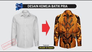 Cara Mudah Desain Baju Batik Pria 2020 - Photoshop Tutorial screenshot 2