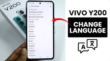 How to Change Language in Vivo Y200 - Find Language Settings